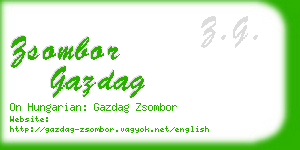 zsombor gazdag business card